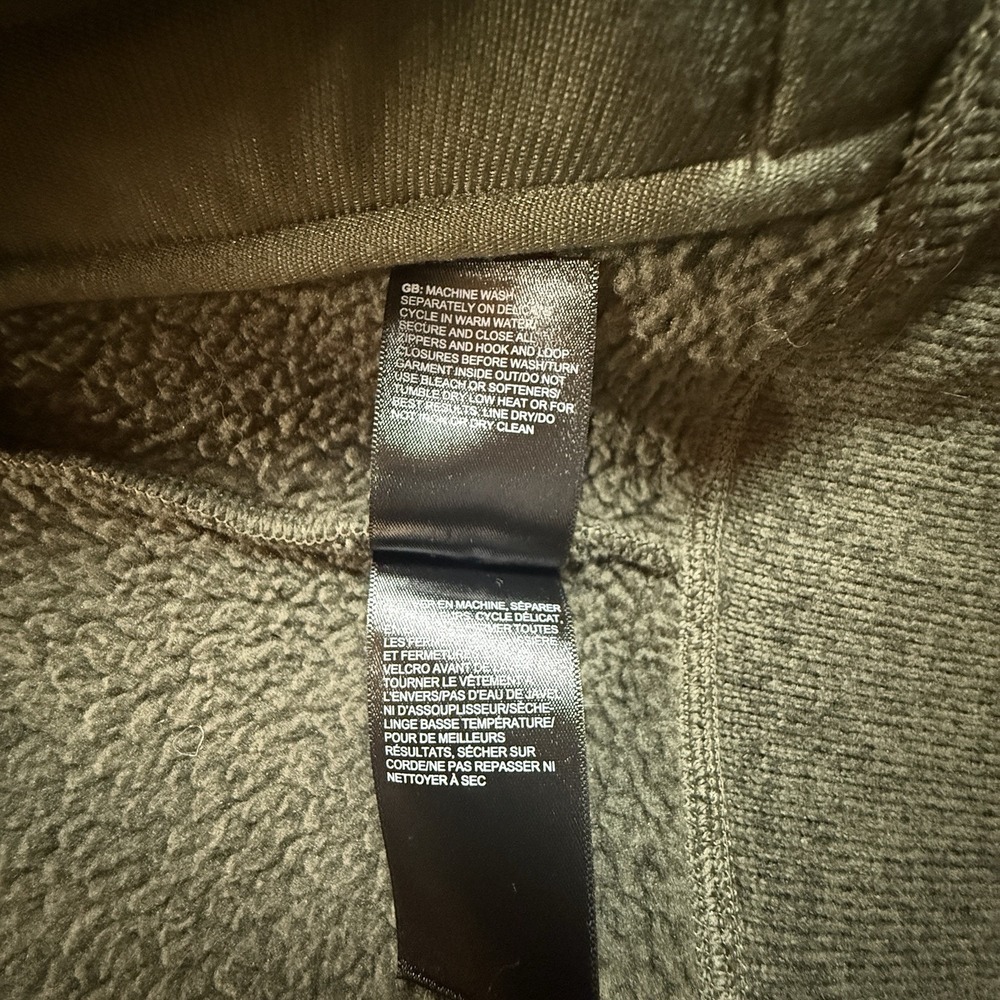 The North Face Jacket Men's L Green Full Zip Fleece Sweater Knit Coat Outdoor - Picture 4 of 11